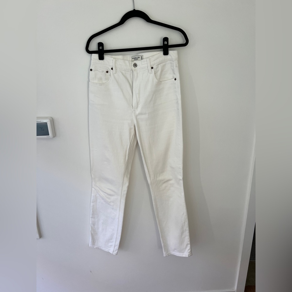 Abercrombie & Fitch White Denim Jeans